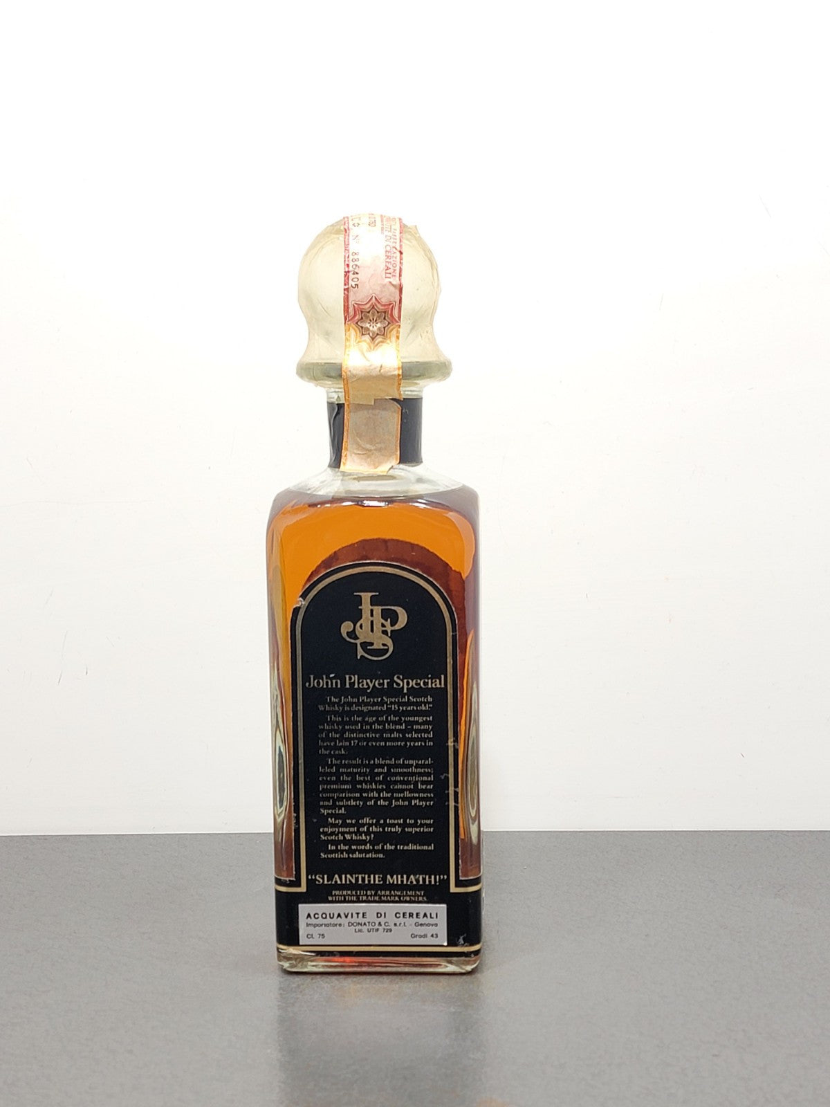 Whisky John Player Special 15 Years Old 1970s bott.75 cl 43%