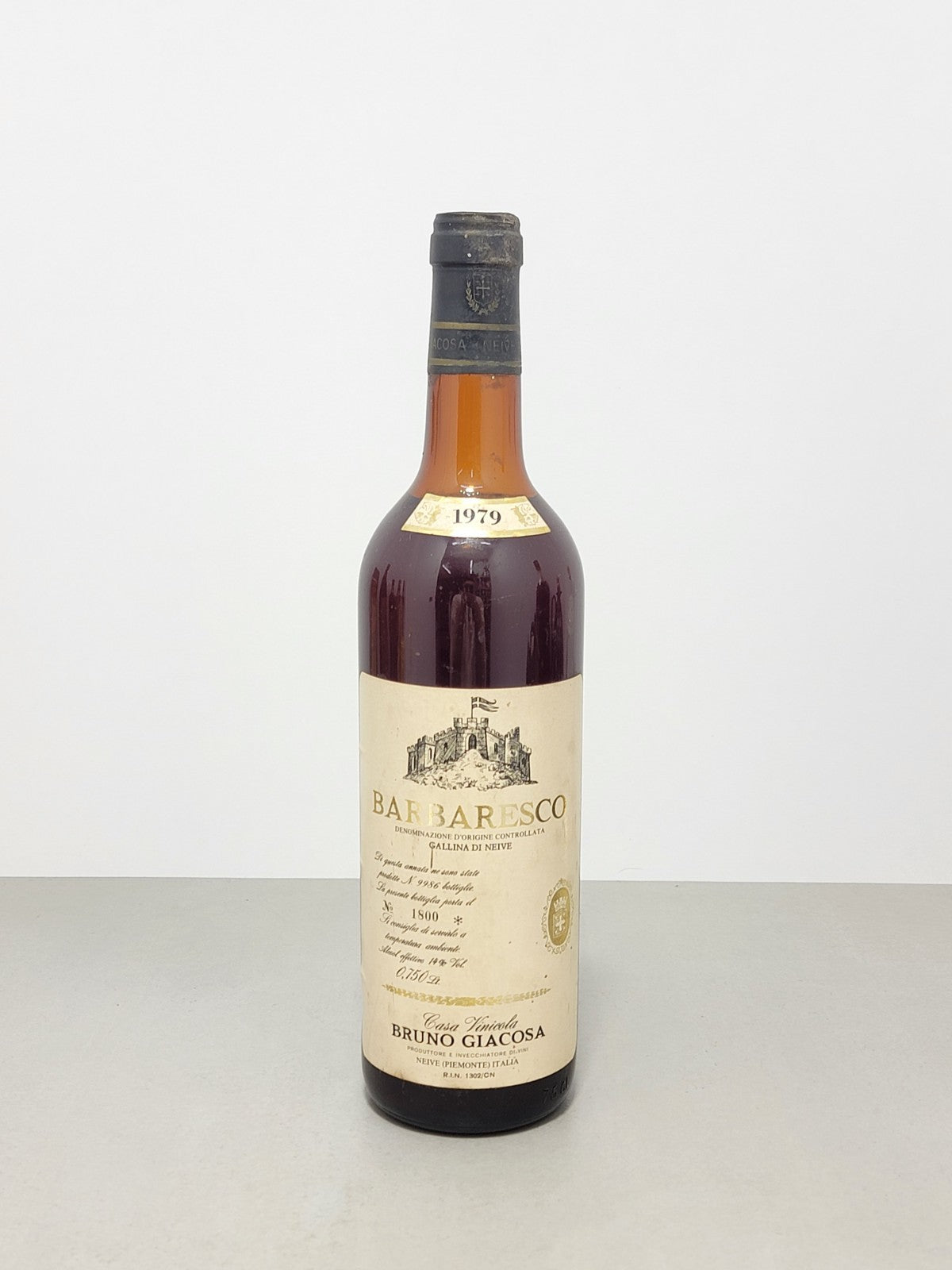 Barbaresco Bruno Giacosa 1979 Gallina di Neive bott..75 cl 14%