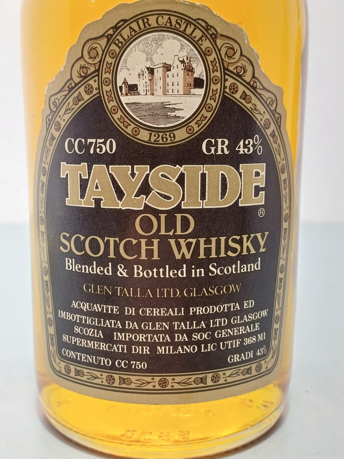 Whisky Tayside 5 years Old Blended Scotch Whisky Glen Talla bott.0,75 cl