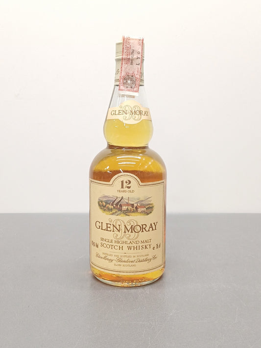 Whisky Glen Moray 12 years 1980s Single Highland Malt Scotch Glenlivet 75 cl 43%