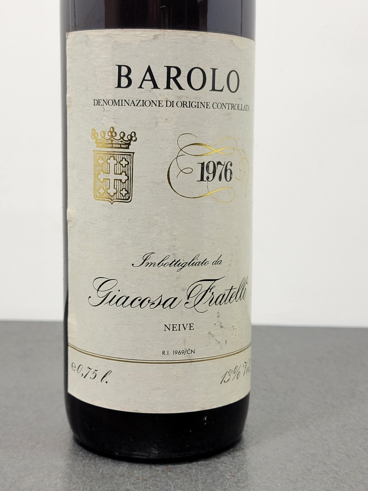 Barolo Fratelli Giacosa 1976 Neive bott. 75 cl 13%