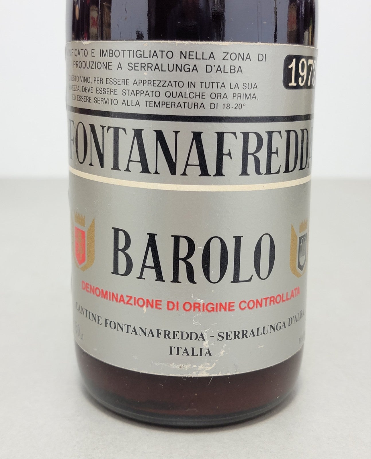 Barolo Fontanafredda 1973 Serralunga D'Alba bott. 75 cl 13%
