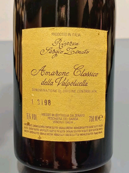 Amarone 2003 Sergio Zenato Riserva  Valpolicella Classico bott. 75 cl