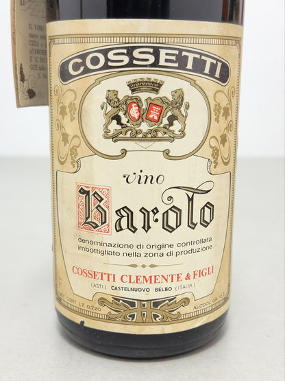 Barolo Cossetti 1966 Clemente & Figli bott.72 cl 13.5%