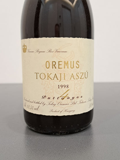 Tokaji Oremus Aszu 1998, 4 Puttonyos, Cl 50