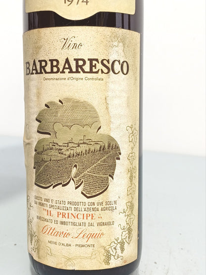 Barbaresco IL Principe Ottavio Lequio 1974 Nieve bott. 72 cl 13,5%