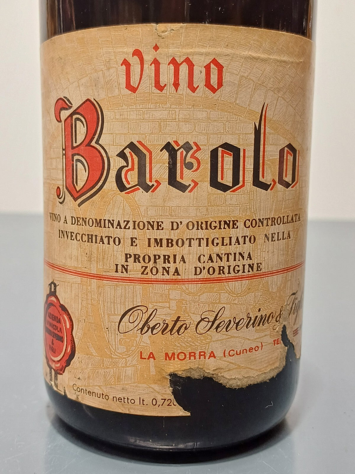 Barolo 1971 Oberto Severino & Figli La Mora bott.72 cl