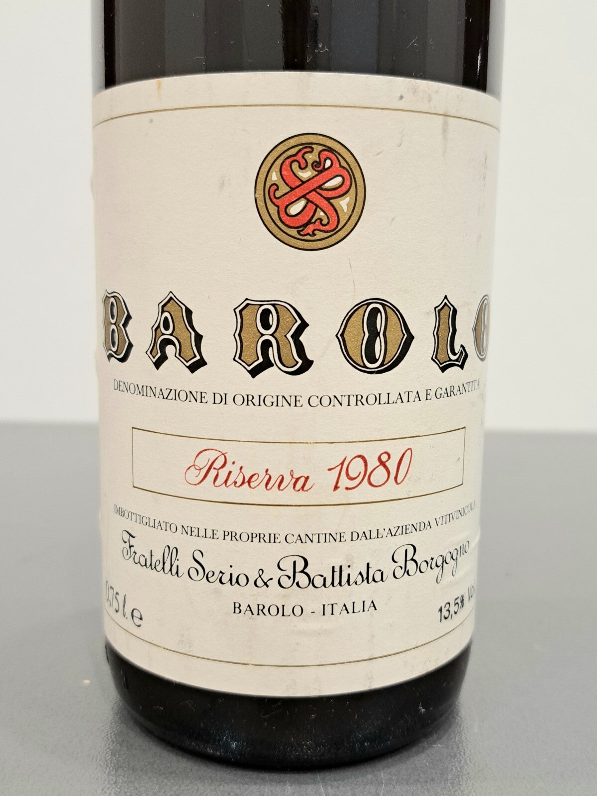 Barolo Serio & Battista Borgogno 1980 bott. 72 cl 13.5%