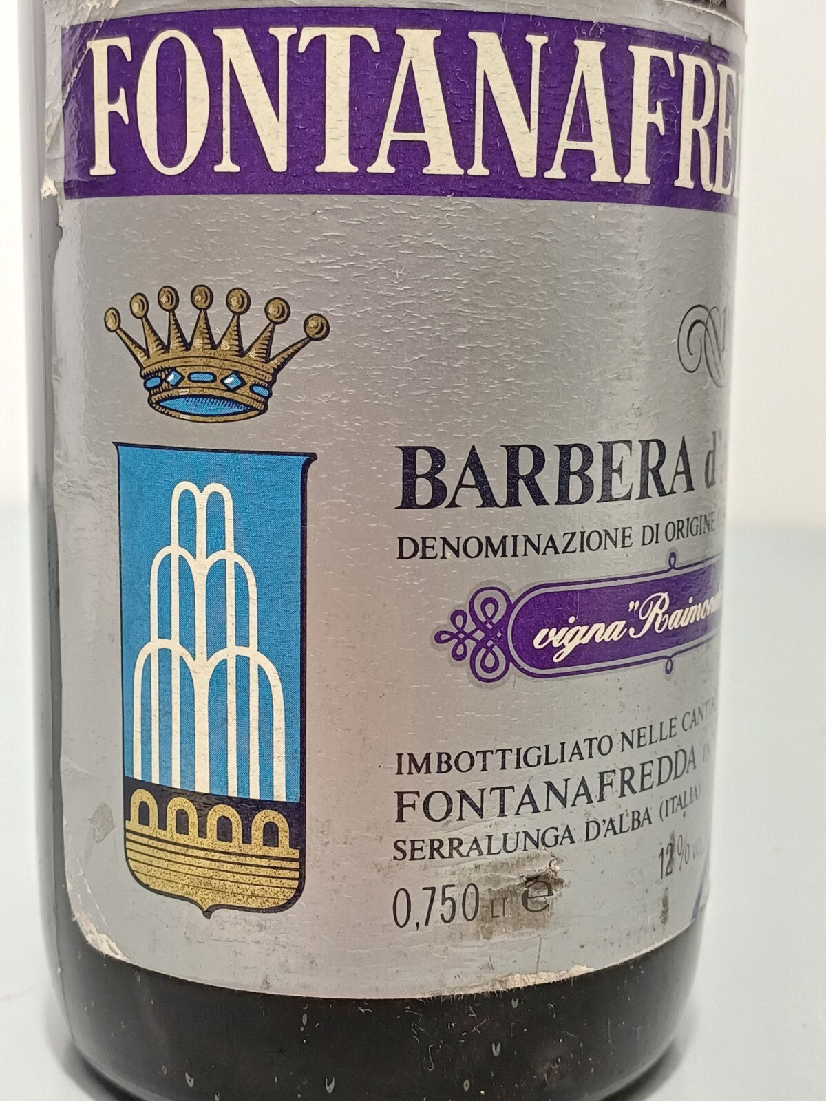 Barbera Fontanafredda 1978 Vigna Raimondo bott. 75 cl