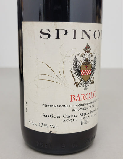 Barolo Marchesi Spinola 1983 Antica Casa Fratelli Spinola bott.75 cl 13%