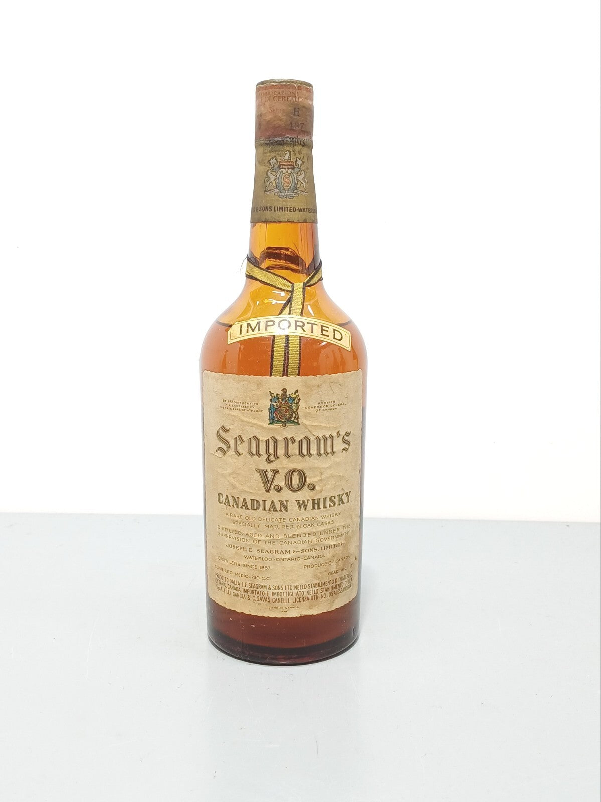Whisky Seagram's V.O Canadian Club 1950s bott.75 cl 43%
