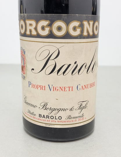 Barolo Borgogno Riserva 1957 Propri Vigneti Canubbi bott.72 cl 13.5%