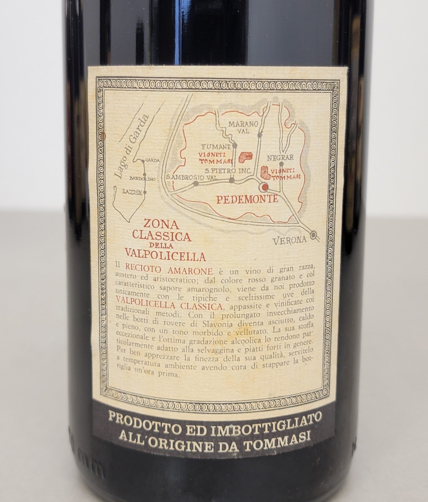 Amarone Tommasi 1977 Valpolicella Classico bott. 75 cl 14 %