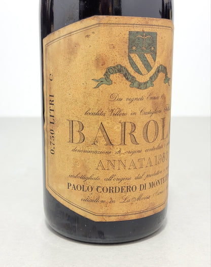 Barolo Cordero Di Montezemolo 1980 Monfalletto bott. 75 cl 14%
