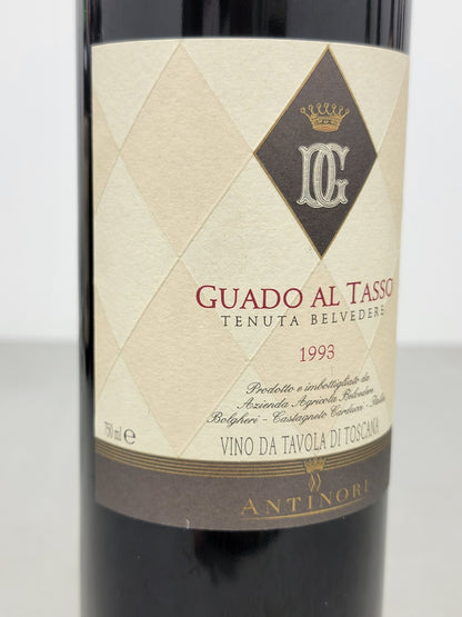 Guado al Tasso 1993 Tenuta Belvedere Antinori Bolgheri Superiore 75 cl 12,5%