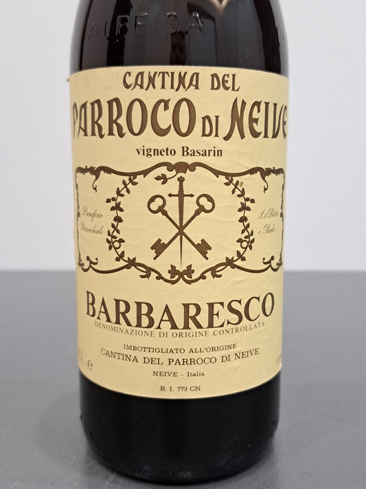 Barbaresco Parroco Di Neive 1978 Vigneto Basarin bott. 75 cl