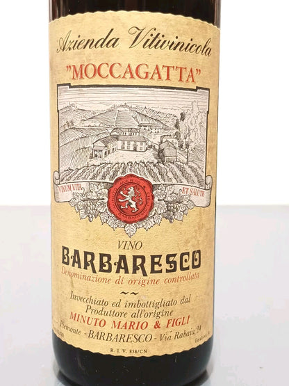 Barbaresco Moccagatta 1971 Minuto Mario & Figli bott. 72 cl