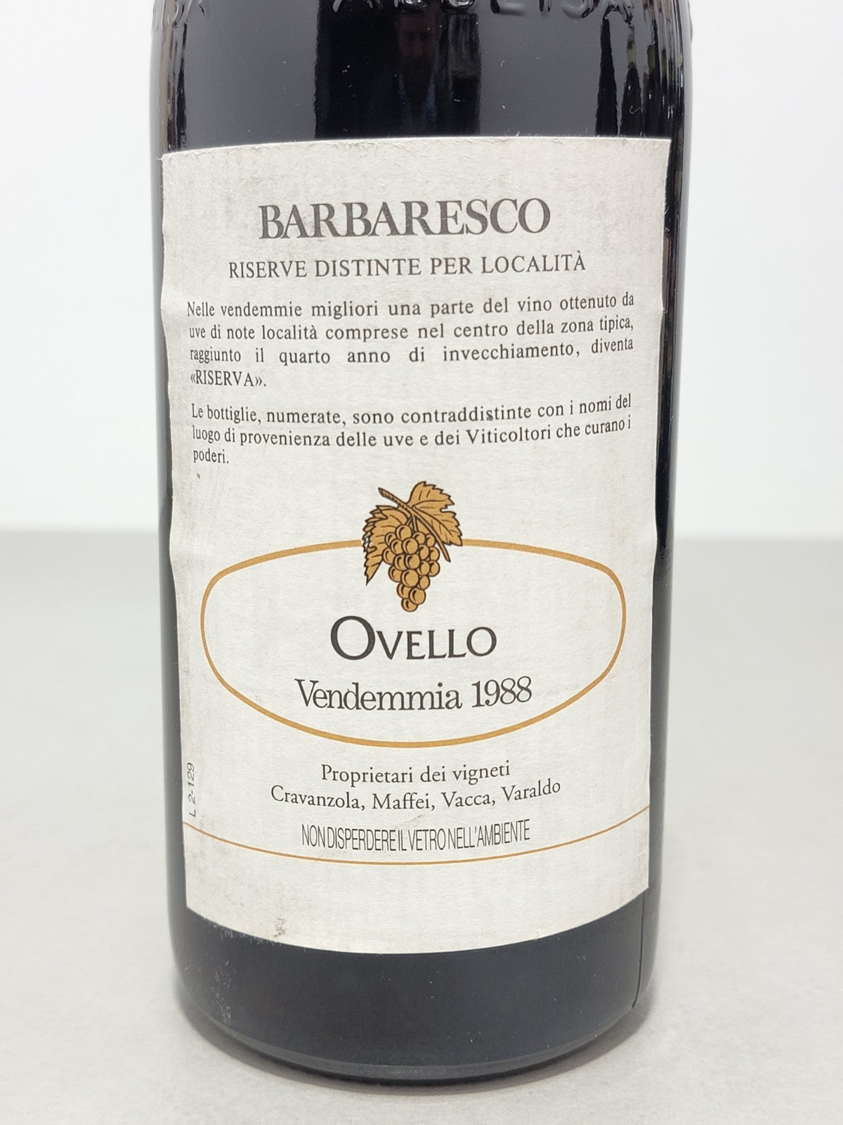 Barbaresco Ovello Riserva 1988 Produttori Del Barbaresco bott. 75 cl 13.5%