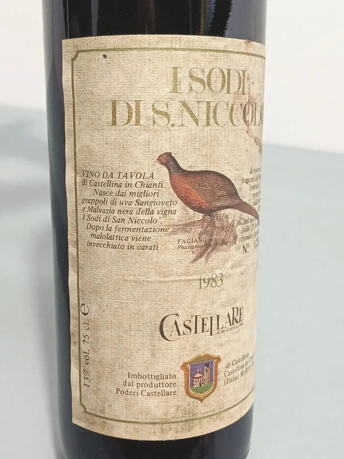 I Sodi Di San Niccolò Castellare Di Castellina 1983 bott. 75 cl 13,5%