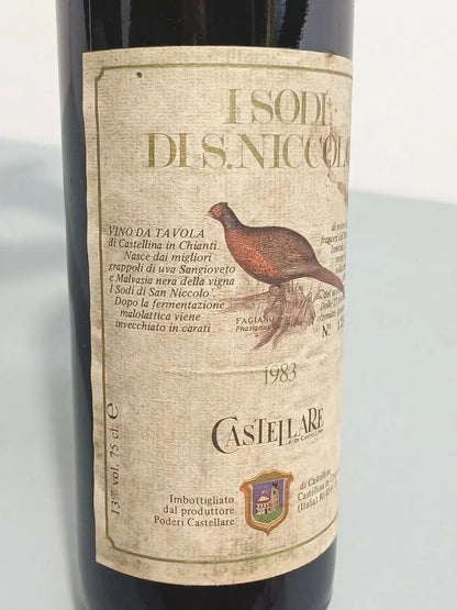 I Sodi Di San Niccolò Castellare Di Castellina 1983 bott. 75 cl 13,5%