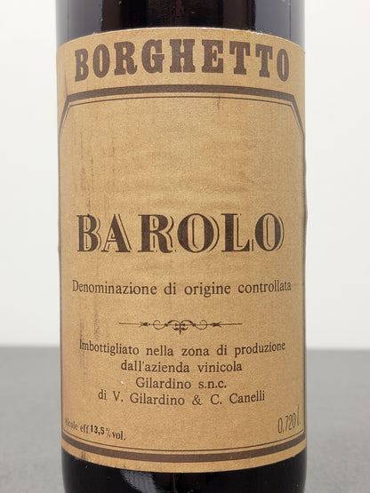 Barolo Borghetto Gilardino 1973 bott.72 cl 13.5%