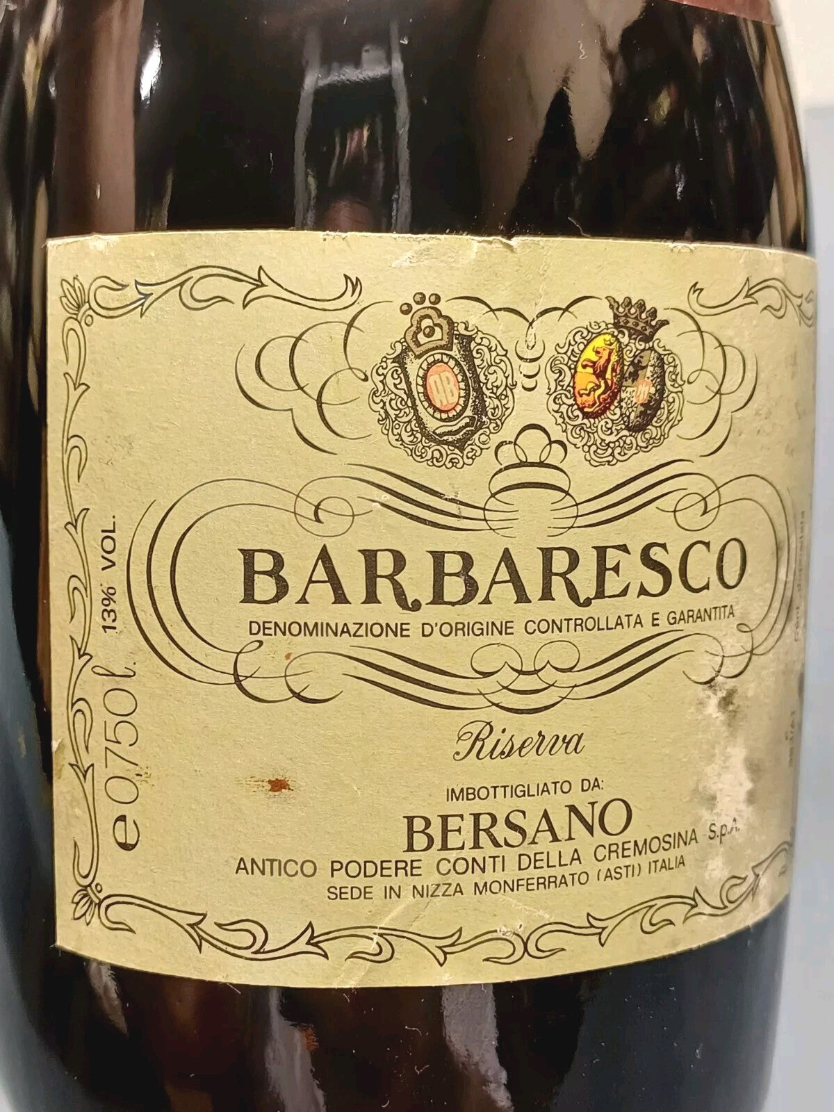 Barbaresco 1982 Bersano Riserva bott..75 cl