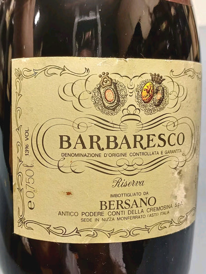 Barbaresco 1982 Bersano Riserva bott..75 cl