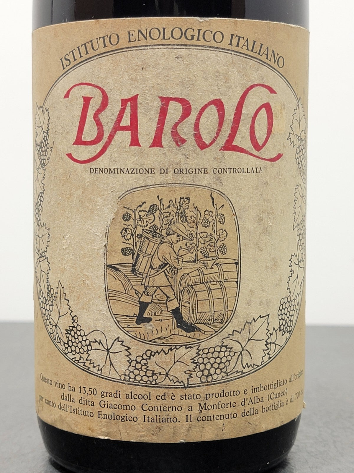 Barolo Conterno 1968 Istituto Enologico Italiano bott.72 cl 13.5%