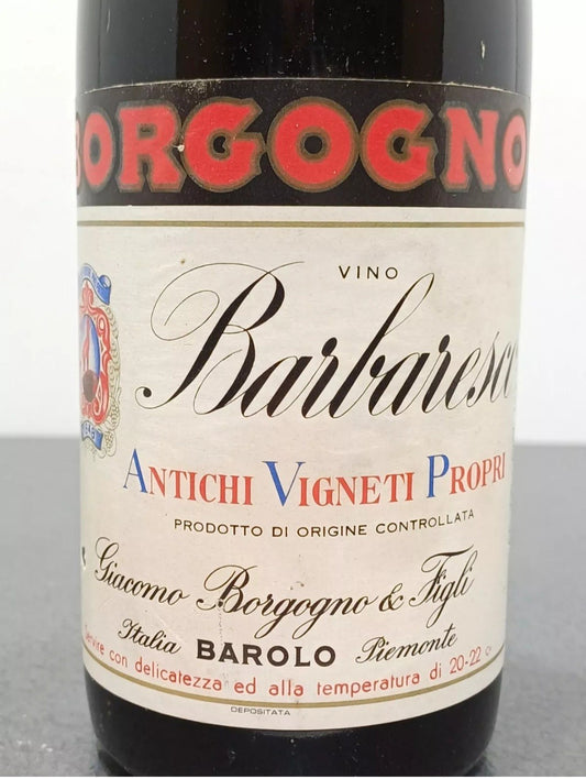 Barbaresco Giacomo Borgogno 1964 Riserva bott. 72 cl 13.5%