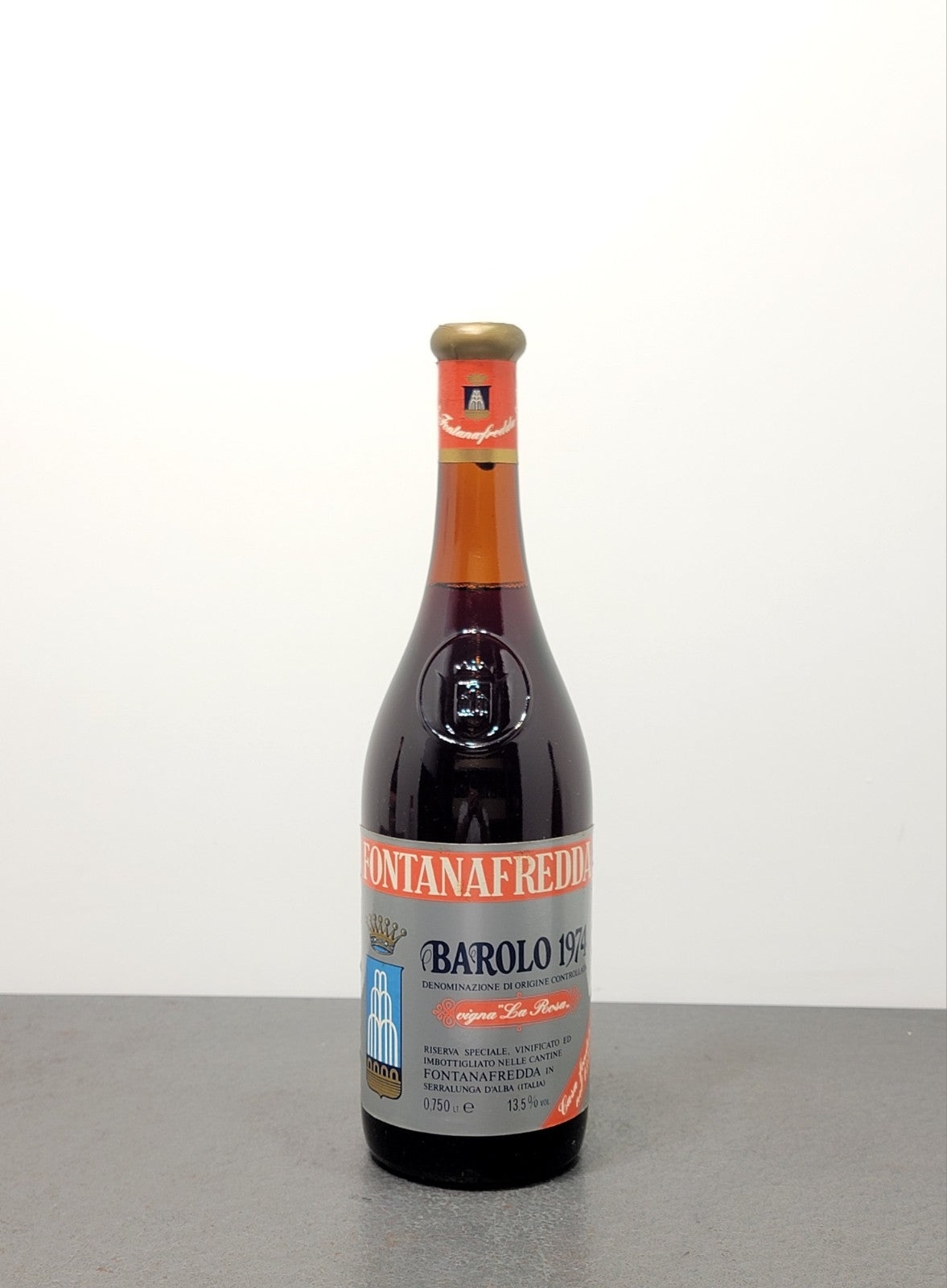 Barolo Fontanafredda 1974 Riserva Speciale Vigna La Rosa bott.75 cl 13.5%