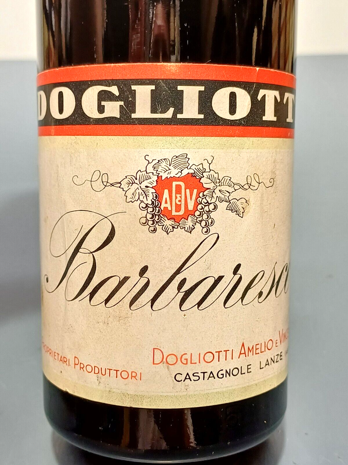 Barbaresco 1958 Dogliotti Amelio & Vincenzo Bott..75 cl