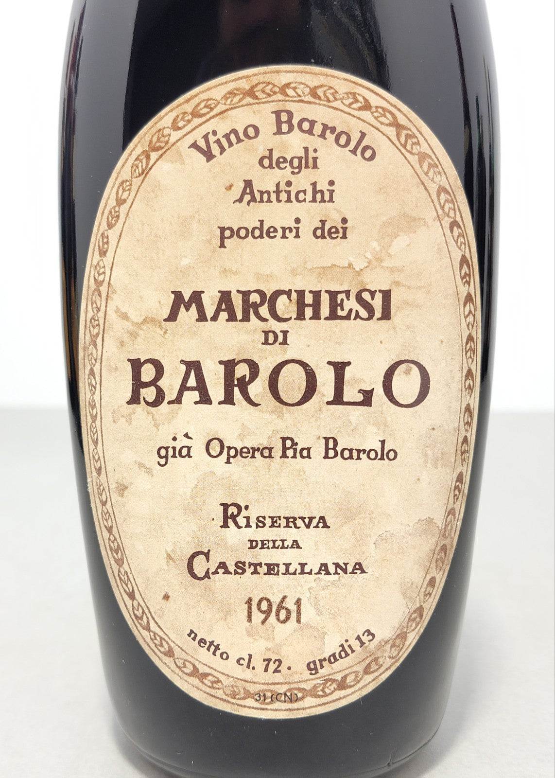 Barolo Marchesi 1961 Riserva Della Castellana bott. 72 cl 13%