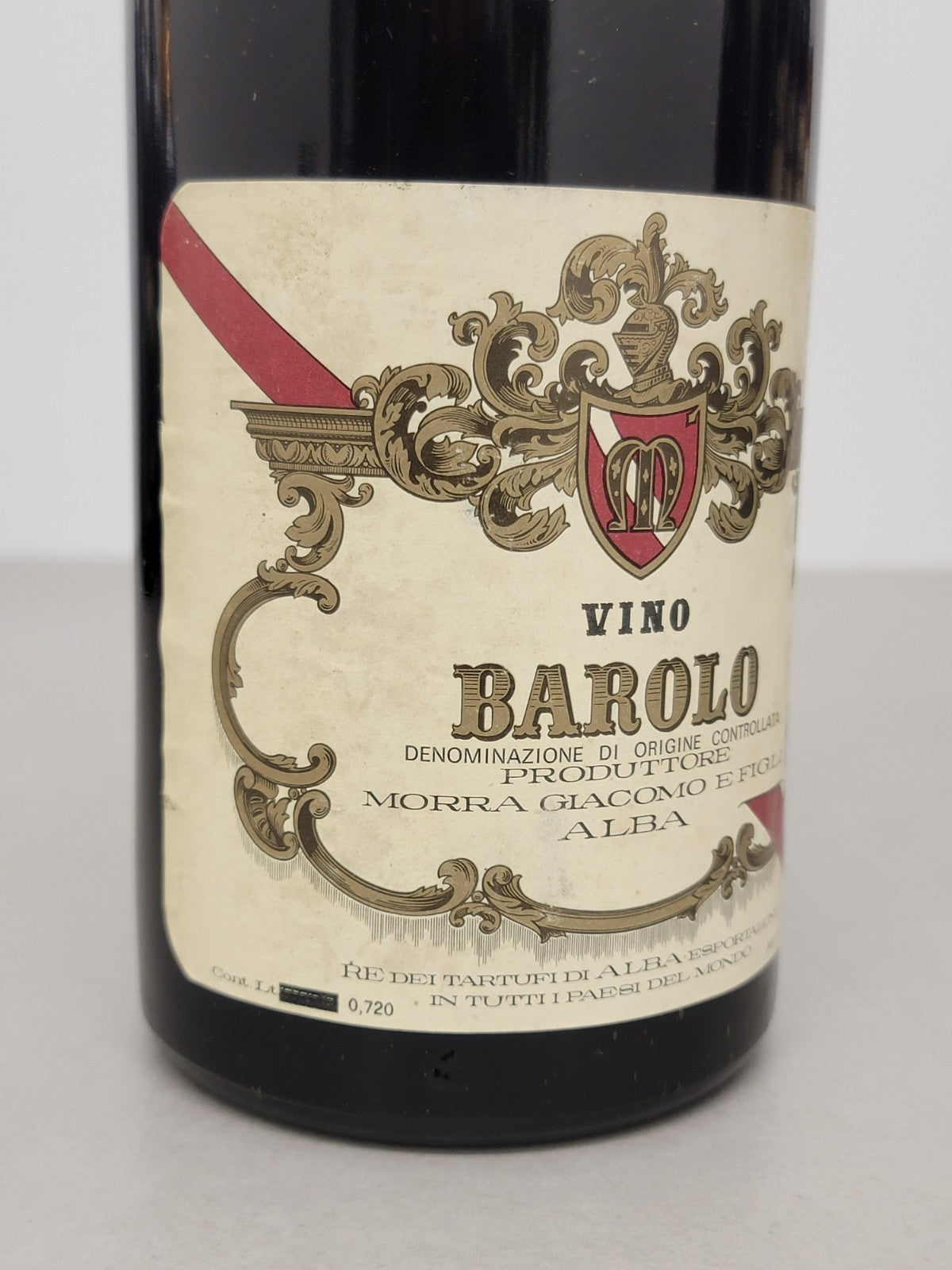 Barolo Giacomo Morra 1964 Alba bott. 72 cl 13,5%