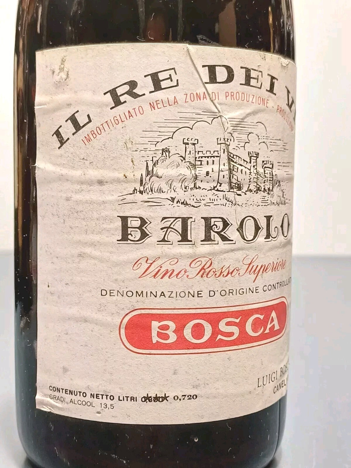 Barolo Luigi Bosca 1961 Riserva Speciale Vino Rosso Superiore bott.72 cl 13.5%
