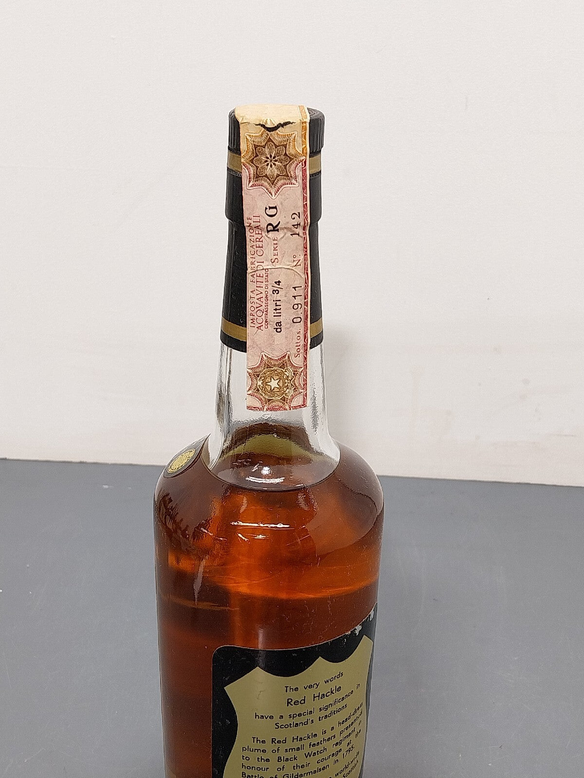 Whisky Red Hackle bott. 0.75 cl