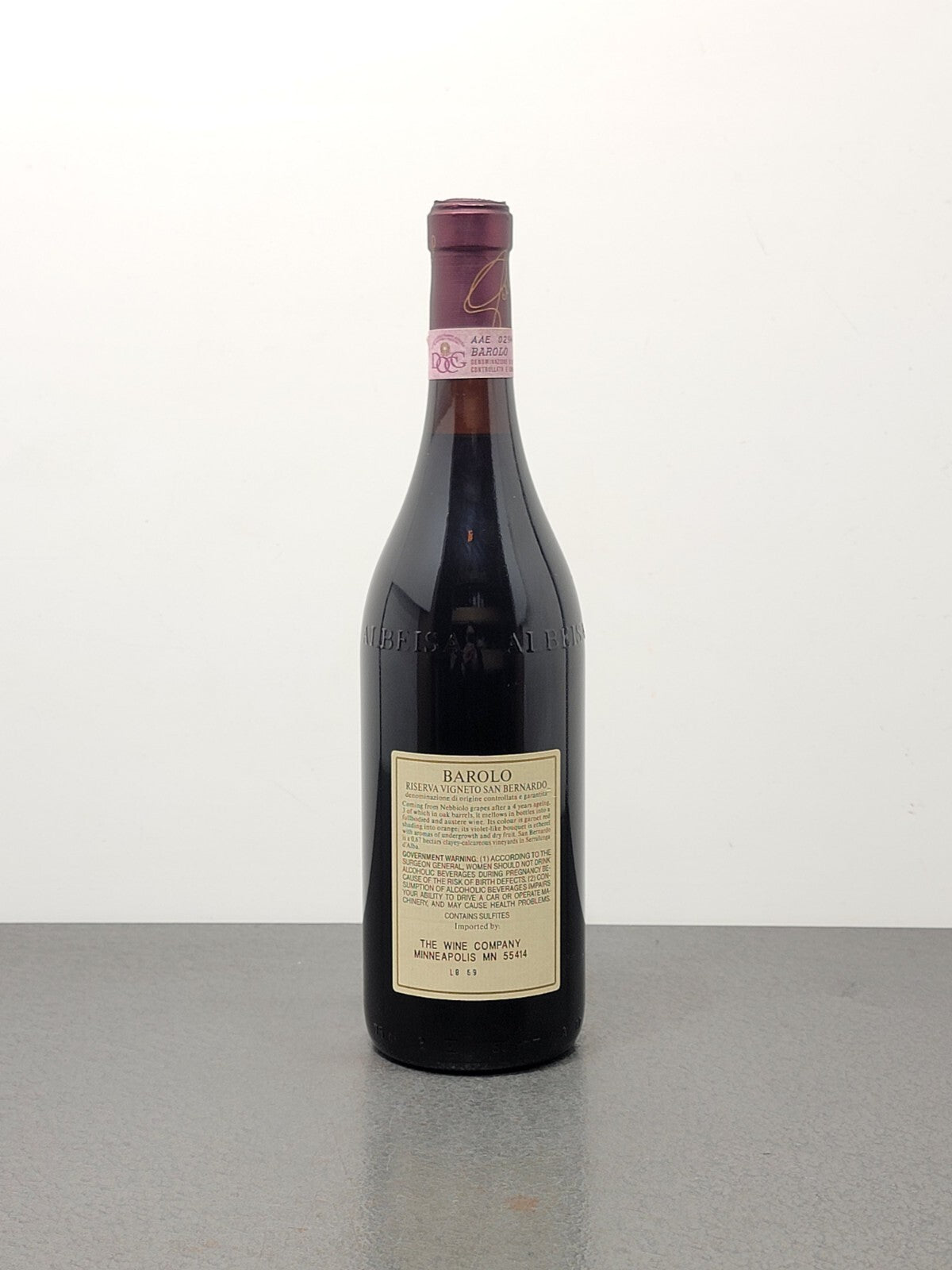 Barolo Palladino 1993 Riserva San Bernardo-Serralunga D'alba bott.75 cl 13.5%