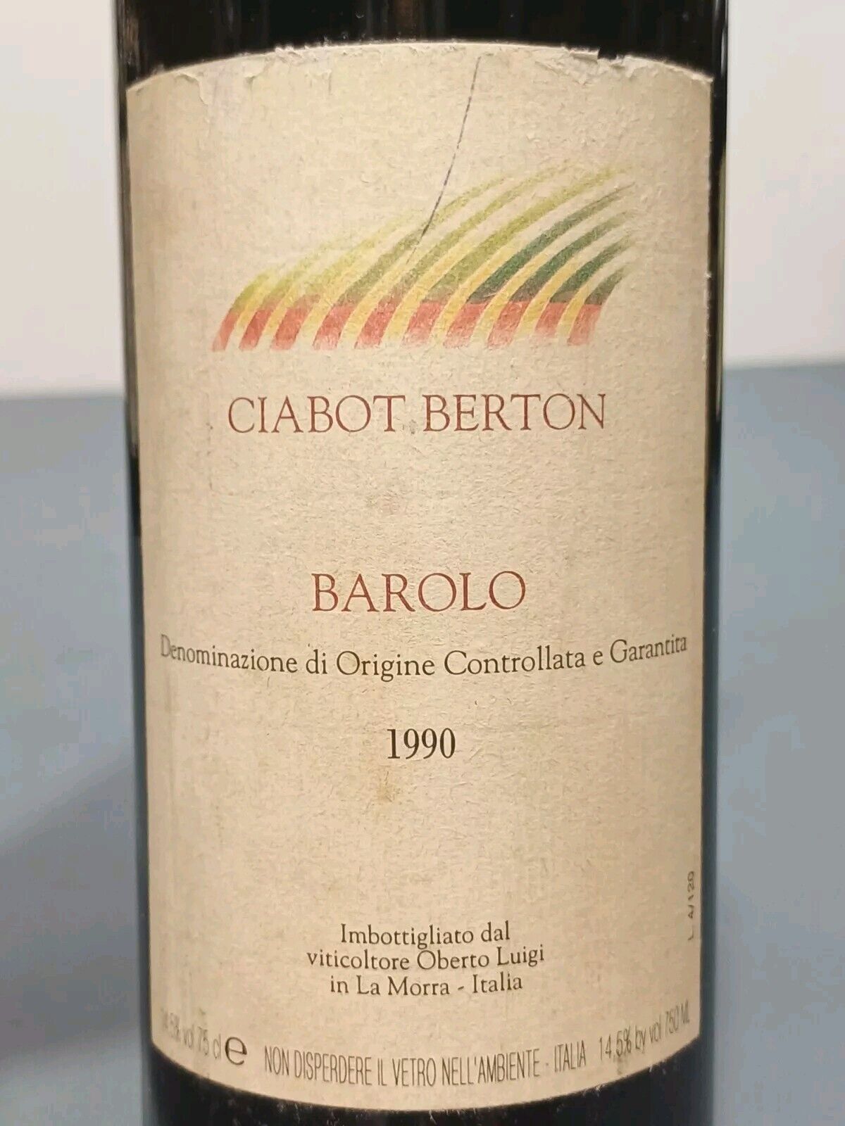 Barolo 1990 Ciabot Berton Oberto Luigi La Mora bott.75 cl