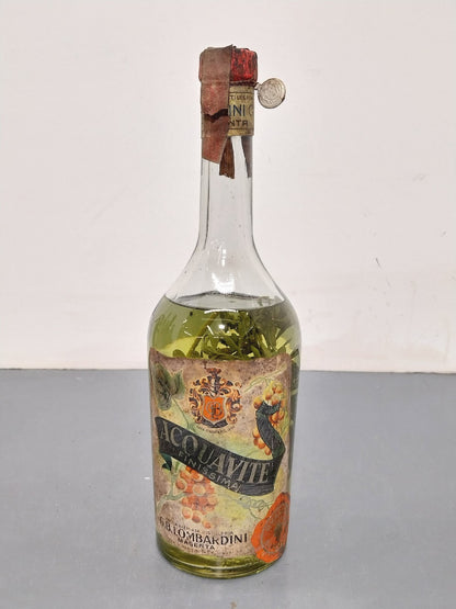 Grappa 1944/47 G. B Lombardini Acquavite Sigillo Reale bott 1 litro