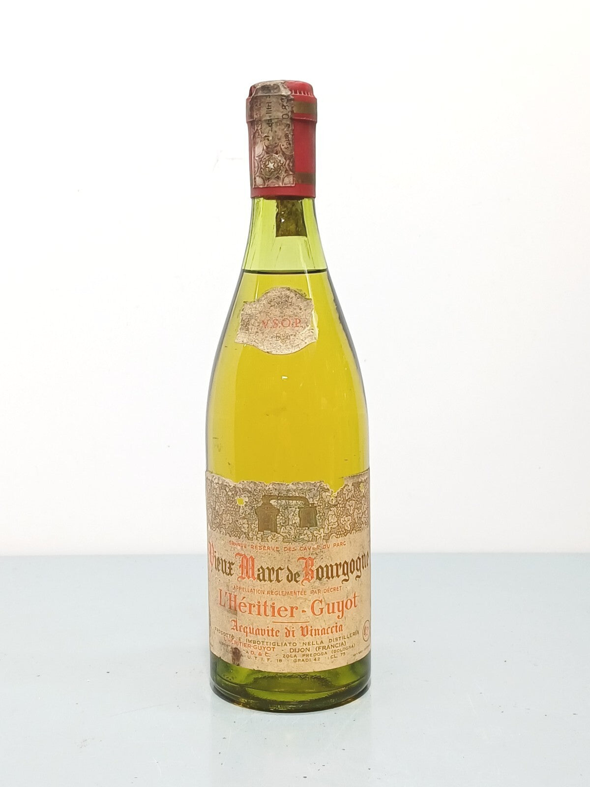 Grappa 1960 L.Heritier Guyot Vieux Marc De Bourgogne V.S.O.P bott.0.75 cl