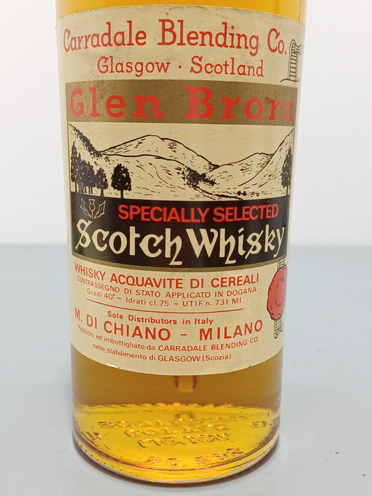 Whisky Glen Brora Specially Selected Carradale Blending Co bott.75 cl anni 70