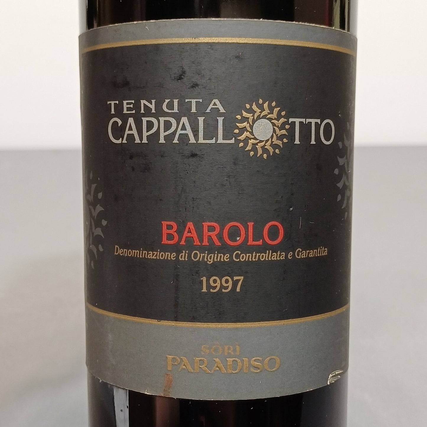 Barolo 1997 Tenuta Cappallotto Sori Paradiso bott.75 cl 14%