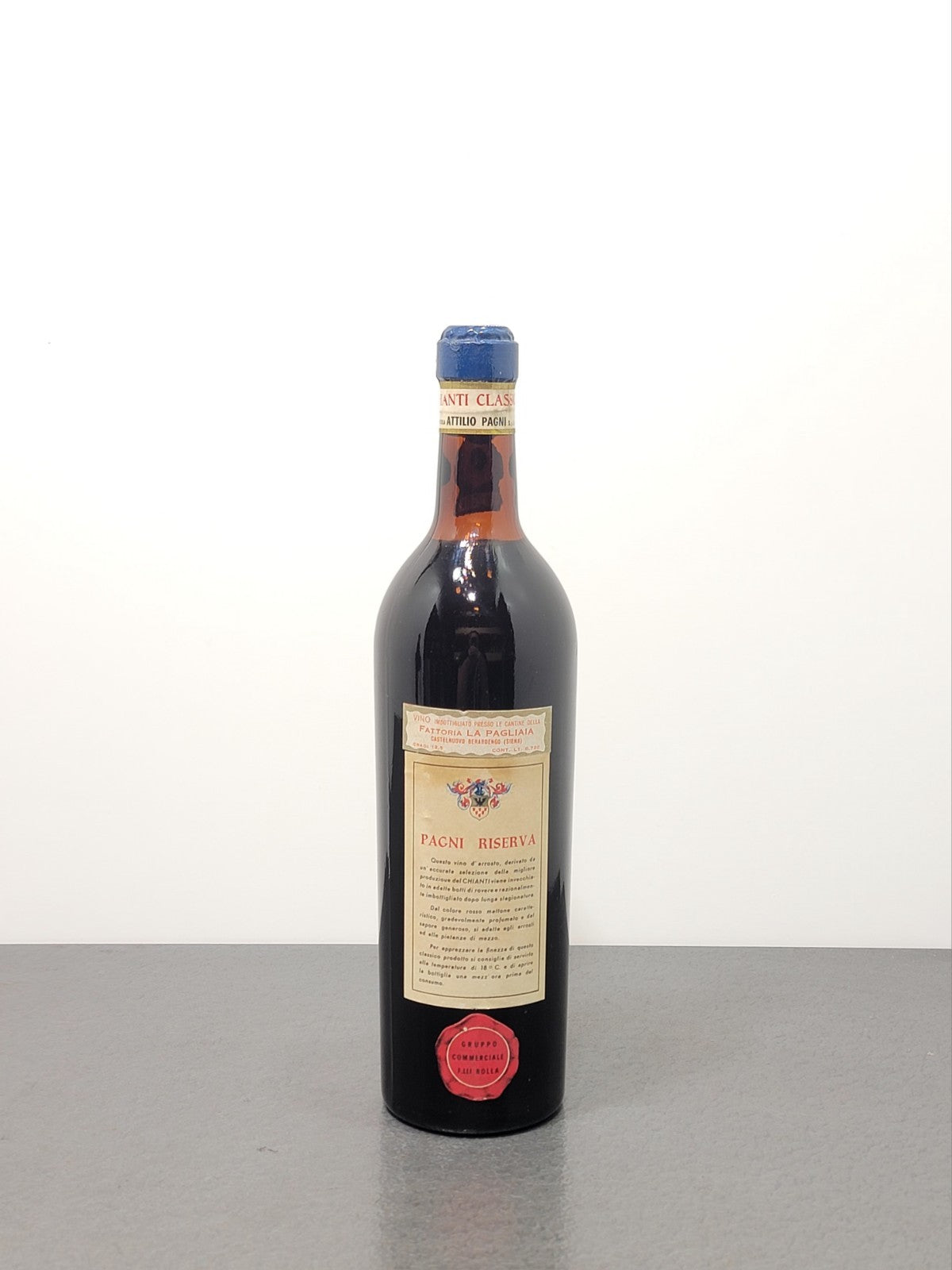 3 Bottiglie di Chianti Attilio Pagni Riserva 1959 bott.75 cl 13%