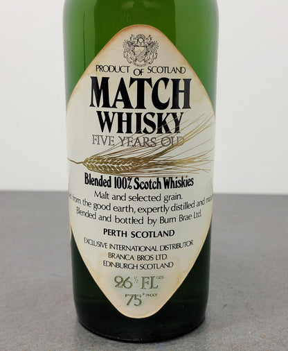 Whisky Match 5 years 1960s Blended Scotch Whisky bott.75 cl 43%