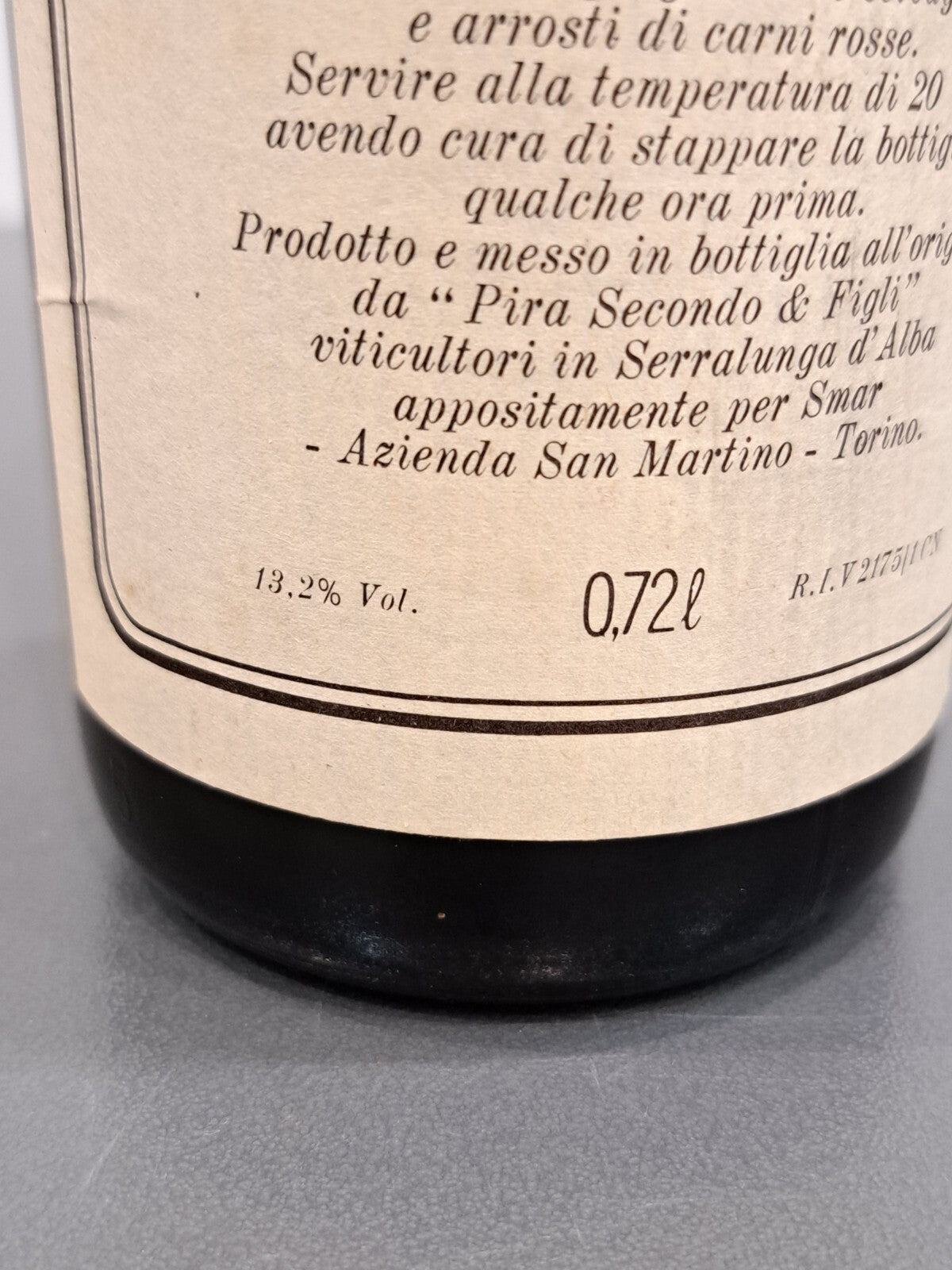 Barolo Riserva Speciale 1974 Pira Secondo. Cl 72