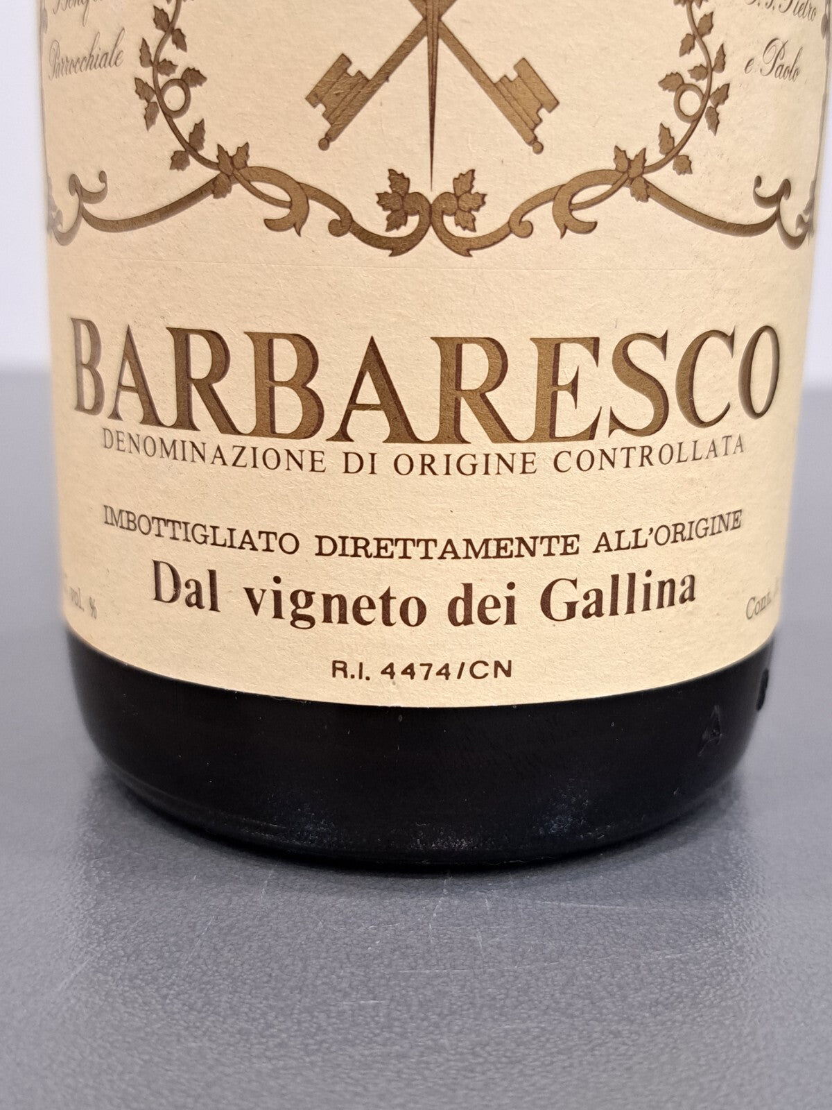 Barbaresco Parroco di Neive 1974 Vigneto dei Gallina bott. 75 cl 13.7%