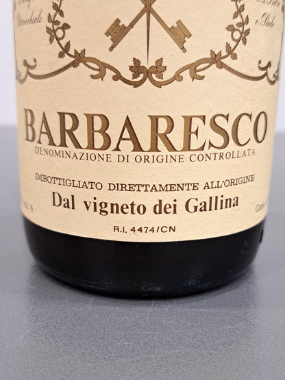 Barbaresco Parroco di Neive 1974 Vigneto dei Gallina bott. 75 cl 13.7%