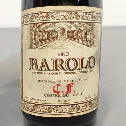 Barolo 1971 Costigliole D'asti C F bott.72 cl 13%