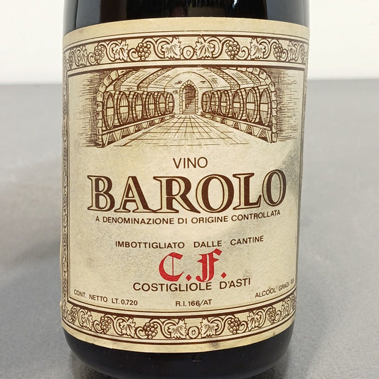 Barolo 1971 Costigliole D'asti C F bott.72 cl 13%