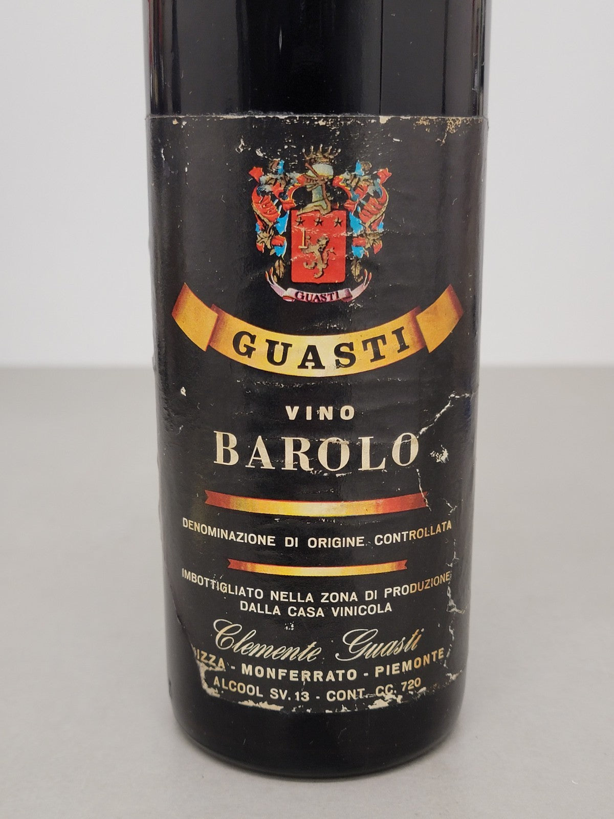 Barolo Guasti Clemente 1965 Nizza Monferrato bott.72 cl 13 %
