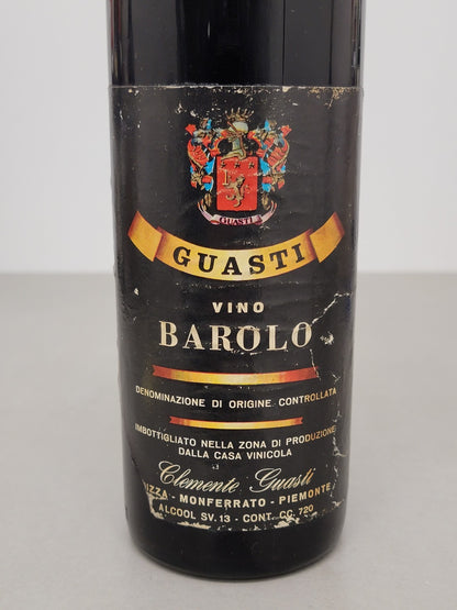 Barolo Guasti Clemente 1965 Nizza Monferrato bott.72 cl 13 %